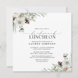 Elegante Winter Floral Einladung