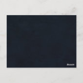 Elegante Winter Floral Wedding Bucket List Cards Postkarte (Rückseite)