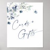 Elegante Winter Foliage Cards & Gifts Wedding Poster (Vorne)