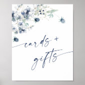 Elegante Winter Foliage Cards & Gifts Wedding Poster (Vorne)