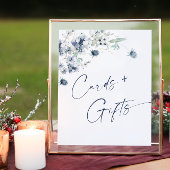 Elegante Winter Foliage Cards & Gifts Wedding Poster