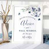 Elegante Winter Foliage Ratschläge & Wünsche Hochz Poster