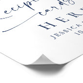 Elegante Winter Foliage Recipe Cards Hier Poster (Ecke)