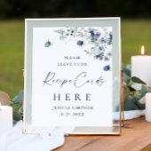 Elegante Winter Foliage Recipe Cards Hier Poster