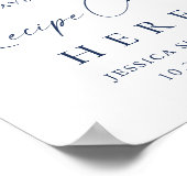 Elegante Winter Foliage Recipe Cards Hier Poster (Ecke)