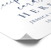 Elegante Winter Foliage Recipe Cards Hier Poster (Ecke)