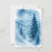 Elegante Winter Forest Corporate Holiday Geschenke Dankeskarte (Vorderseite)