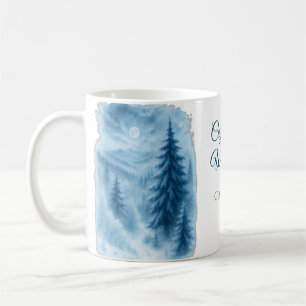 Elegante Winter Forest Corporate Holiday Geschenke Kaffeetasse