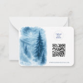 Elegante Winter Forest Corporate Holiday Geschenke Mitteilungskarte (Rückseite)