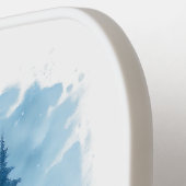 Elegante Winter Forest Corporate Holiday Geschenke Pickleball Schläger (Linke Seite)