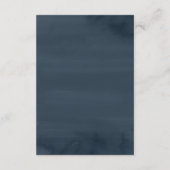 Elegante Winter Forest Wedding Details Begleitkarte (Rückseite)