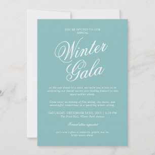 Elegante Winter-Gala-Einladung formelle Feiertage Einladung