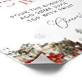 Elegante Winter Girl Babydusche Momosa Bar Poster (Ecke)