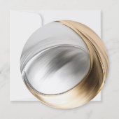 Elegante Winter Gold und Silver Wedding Einladung (Rückseite)