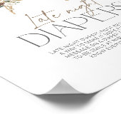 Elegante Winter Immergrün Windeln für die späte Na Poster (Ecke)