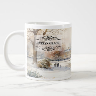 Elegante Winter Kensington Gardens London Tasse