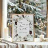 Elegante Winter-Liebe ist süß nehmen Sie eine Leck Poster