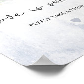 Elegante Winter-Liebe ist süß nehmen Sie eine Leck Poster (Ecke)