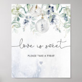 Elegante Winter-Liebe ist süß nehmen Sie eine Leck Poster (Vorne)