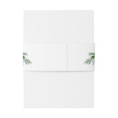 Elegante Winter Pine Berry Weihnachtsfeier Einladungsbanderole (Rückseitenbeispiel)