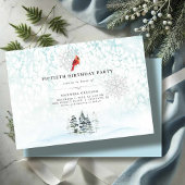 Elegante Winter Pines Watercolor Einladung