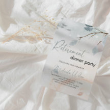 Elegante Winter-Schnee-Ruhestandsfeier