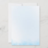 Elegante Winter Snowflake Hochzeit Einladung (Rückseite)