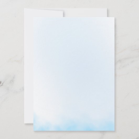 Elegante Winter Snowflake Hochzeit Einladung (Rückseite)