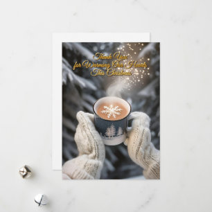 Elegante Winter-Szene-Karte Feiertagskarte