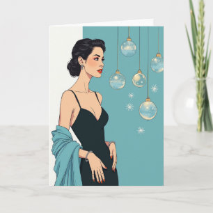Elegante Winter-Szene-Karte Karte