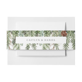 Elegante Winter Wedding Invitation Bly Band