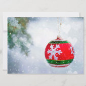 Elegante Winter Wonderland Weihnachten Einladung (Rückseite)