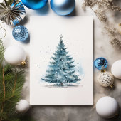 Elegante Winter Wonderland Weihnachtskarte Feiertagskarte