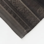 Elegante Winterbibliothek Fleecedecke (Ecke)