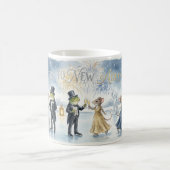 „Elegante Winterfeier – Champagner-Tost Holi Kaffeetasse (Mittel)