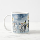 „Elegante Winterfeier – Champagner-Tost Holi Kaffeetasse (Links)