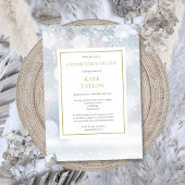 Elegante Winterfeier Einladung