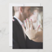 Elegante Winterferien Hochzeit Save The Date (Rückseite)