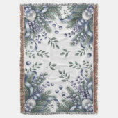 Elegante Winterfreude Decke (Vorderseite Vertikal)