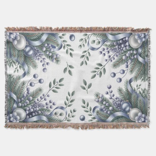 Elegante Winterfreude Decke (Vorderseite)