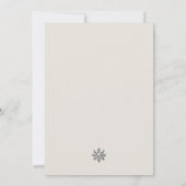 Elegante Wintergala Einladung (Rückseite)