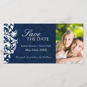 Elegante Winterhochzeit Save the Date Einladung