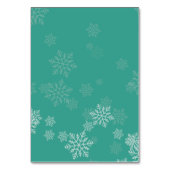 Elegante Winterhochzeit Tischnummer (Rückseite)