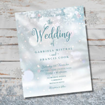 Elegante Winterhochzeitseinladung im Budgetrahmen