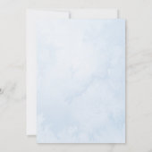 Elegante Winterlandschaft Hochzeit Einladung (Rückseite)