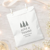 Elegante Winterschneeflocken Hochzeit Geschenktütchen (Ausgeschnitten)