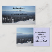 Elegante Winterschneeszene Visitenkarte (Vorne/Hinten)