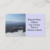 Elegante Winterschneeszene Visitenkarte (Rückseite)