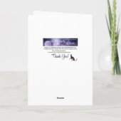 Elegante Winterszene Frohe Weihnachtskarte Feiertagskarte (Rückseite)