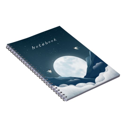 Elegante Wintervibes Classic Notizblock (Rechte Seite)